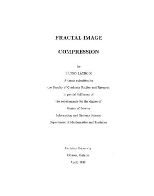 Fractal Image Compression Technique