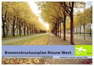 Bomenstructuurplan Nieuw West