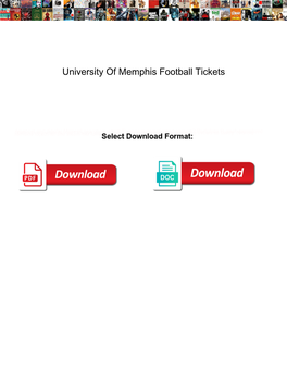 University of Memphis Football Tickets