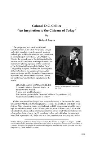 Colonel DC Collier