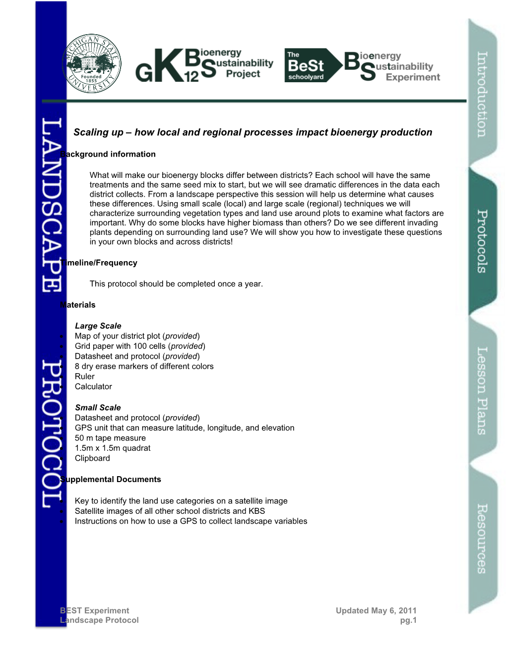 KBS004: Baseline Soil Sampling s1