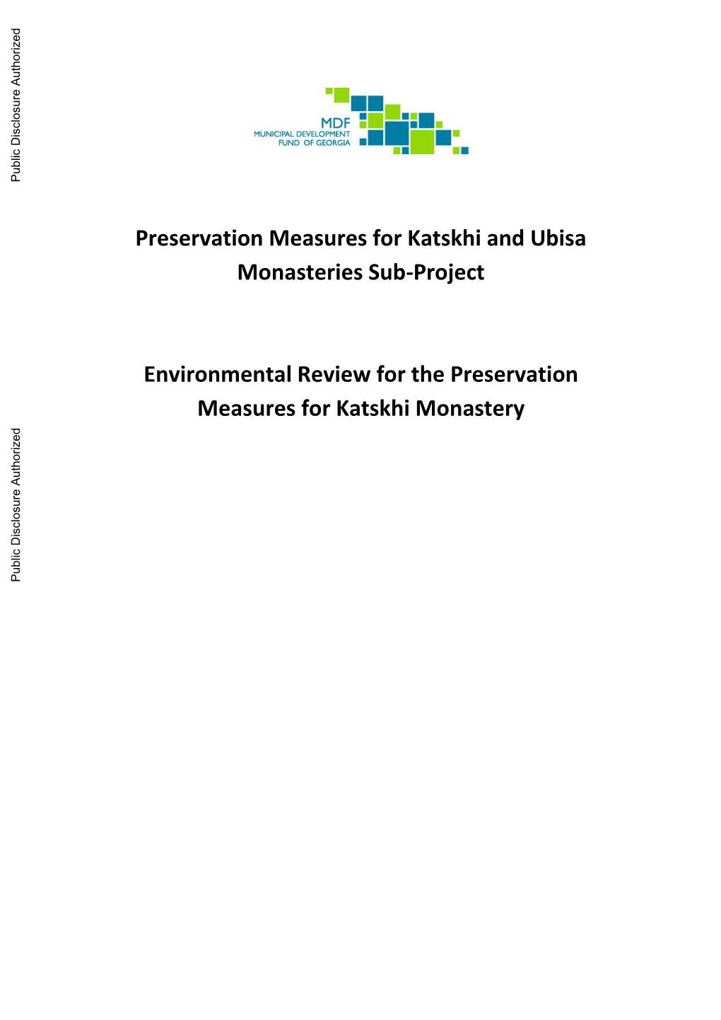 World Bank Document