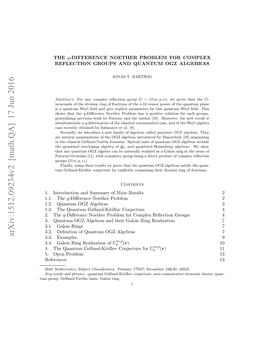 The $ Q $-Difference Noether Problem for Complex Reflection Groups And