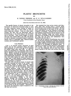 Plastic Bronchitis by R