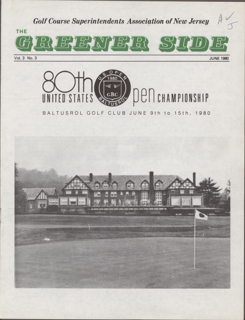 Golf Course Superintendents of New Jersey the Greener Side Vol. 3 No.3