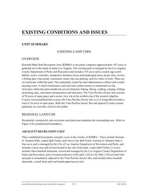Existing Conditions and Issues