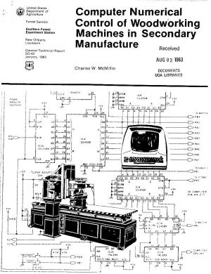 Computer Numerical Control of Woodworking Machines in Secondary Manufacture