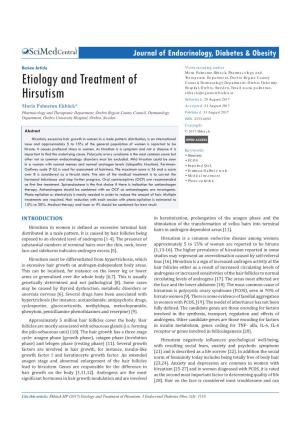 Etiology and Treatment of Hirsutism
