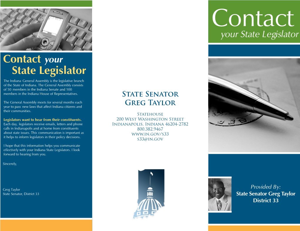 Contact State Legislator