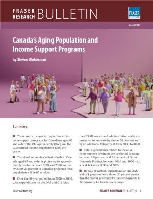 Canada's Aging Population and Income Support Programs