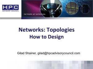 Topologies How to Design