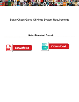 Battle Chess Game of Kings System Requirements