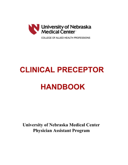 Clinical Preceptor Handbook