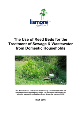 Reed Beds for the Treatment of Sewage & Wastewater from Domestic Households