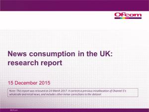 News Consumption in the UK: Research Report