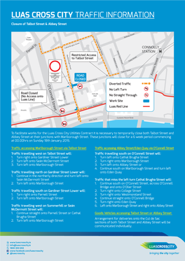 Luas Cross City Traffic Information
