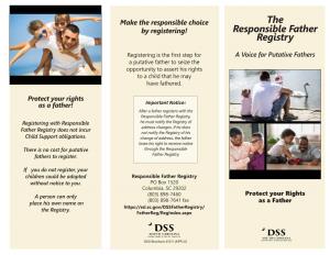 The Responsible Father Registry, Registering with Responsible He Must Notify the Registry of Address Changes