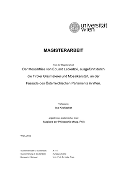 3. Theophil Hansen Und Das Parlament 9 3