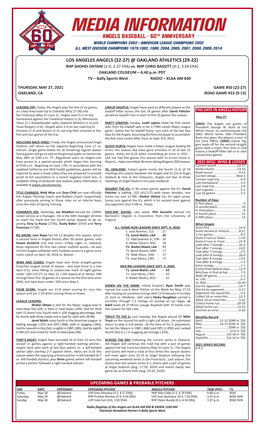 05-27-2021 Angels Game Notes