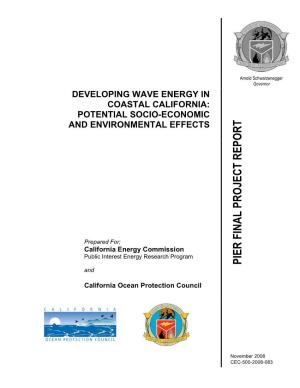 Developing Wave Energy in Coastal California