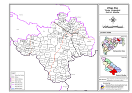 Village Map Taluka: Hinganghat District: Wardha Sastabad Mubarakpur Wardha Nurapur !( Radhapur Jamani Govindpur Samudrapur