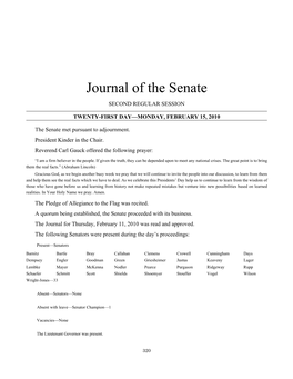 Journal of the Senate