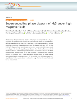 Superconducting Phase Diagram of H3S Under High Magnetic Fields