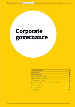 Corporate Governance Risk Management Financial Statements Appendices