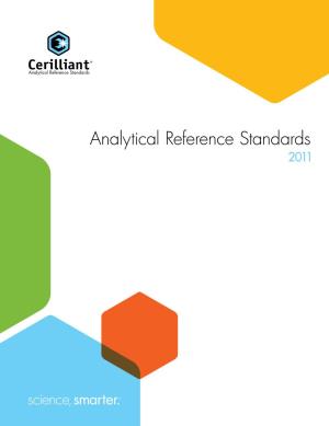 Analytical Reference Standards