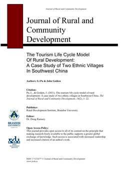 A Case Study of Two Ethnic Villages in Southwest China