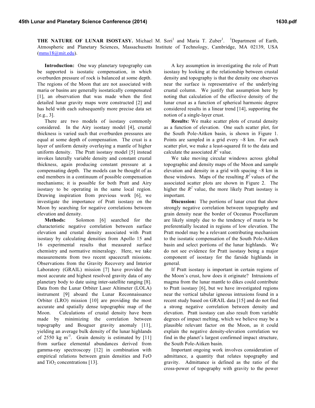 The Nature of Lunar Isostasy