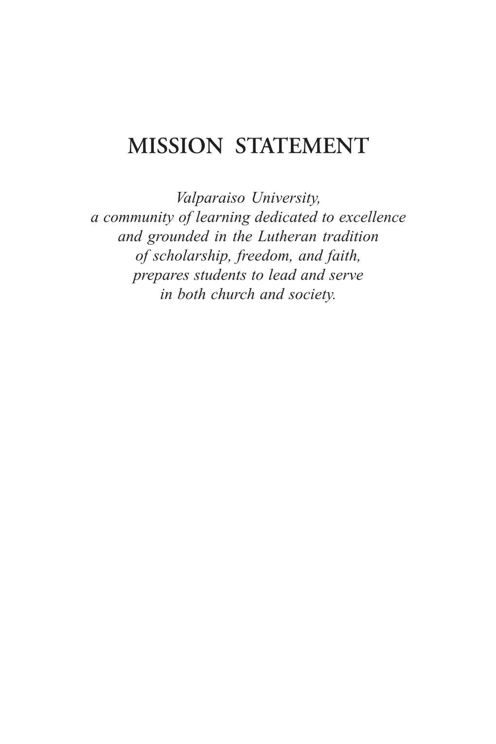 Mission Statement