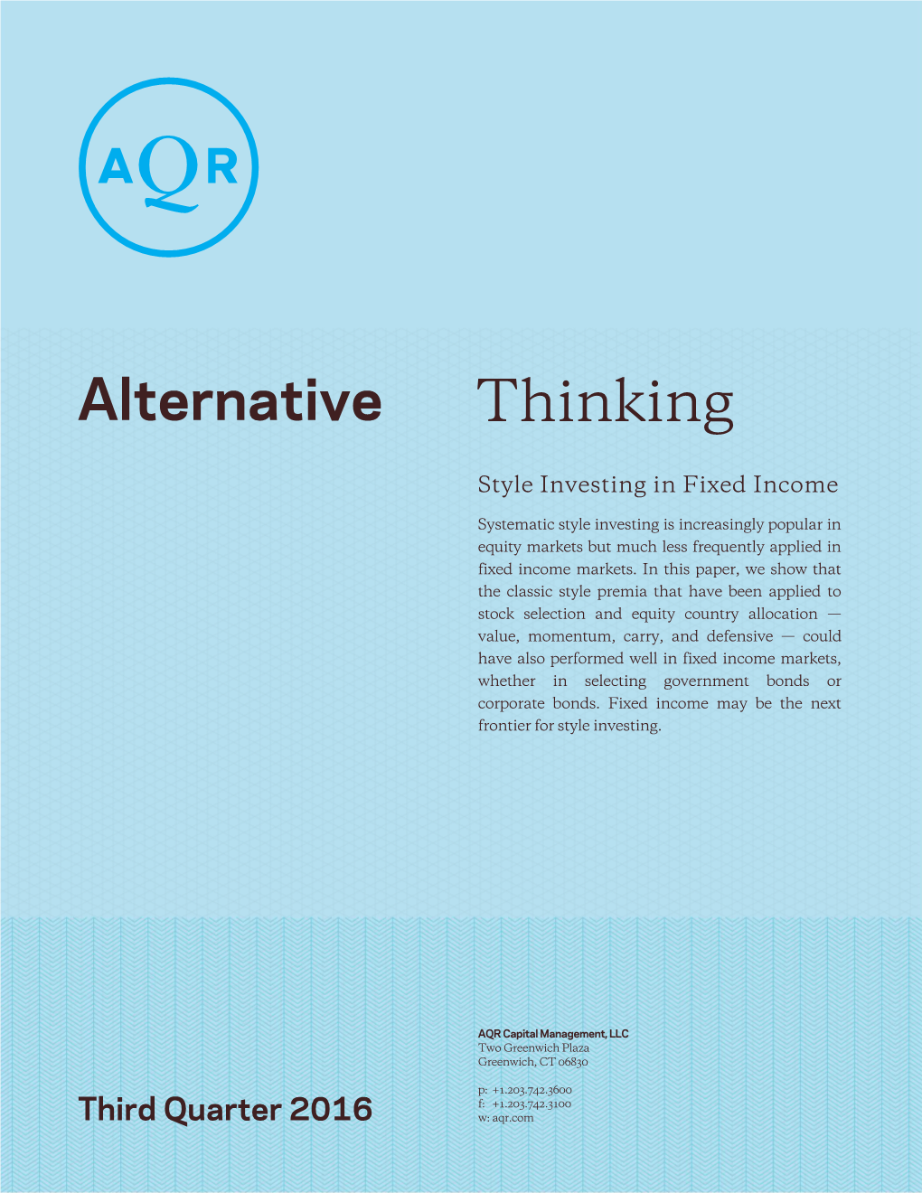 Thinking Alternative