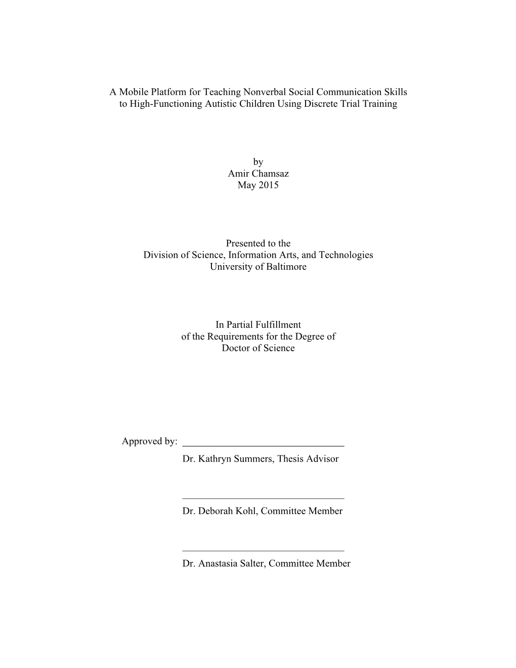 A Mobile Platform for Teaching Nonverbal Social Communication Skills to High-Functioning Autistic Children Using Discrete Trial Training