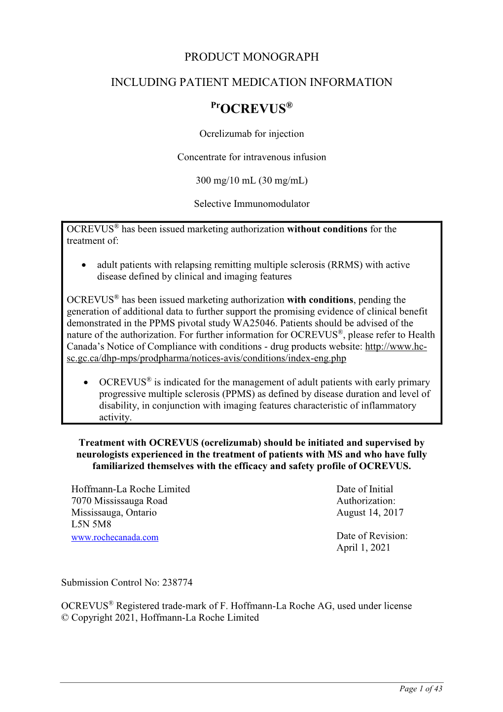 Ocrevus (Ocrelizumab)