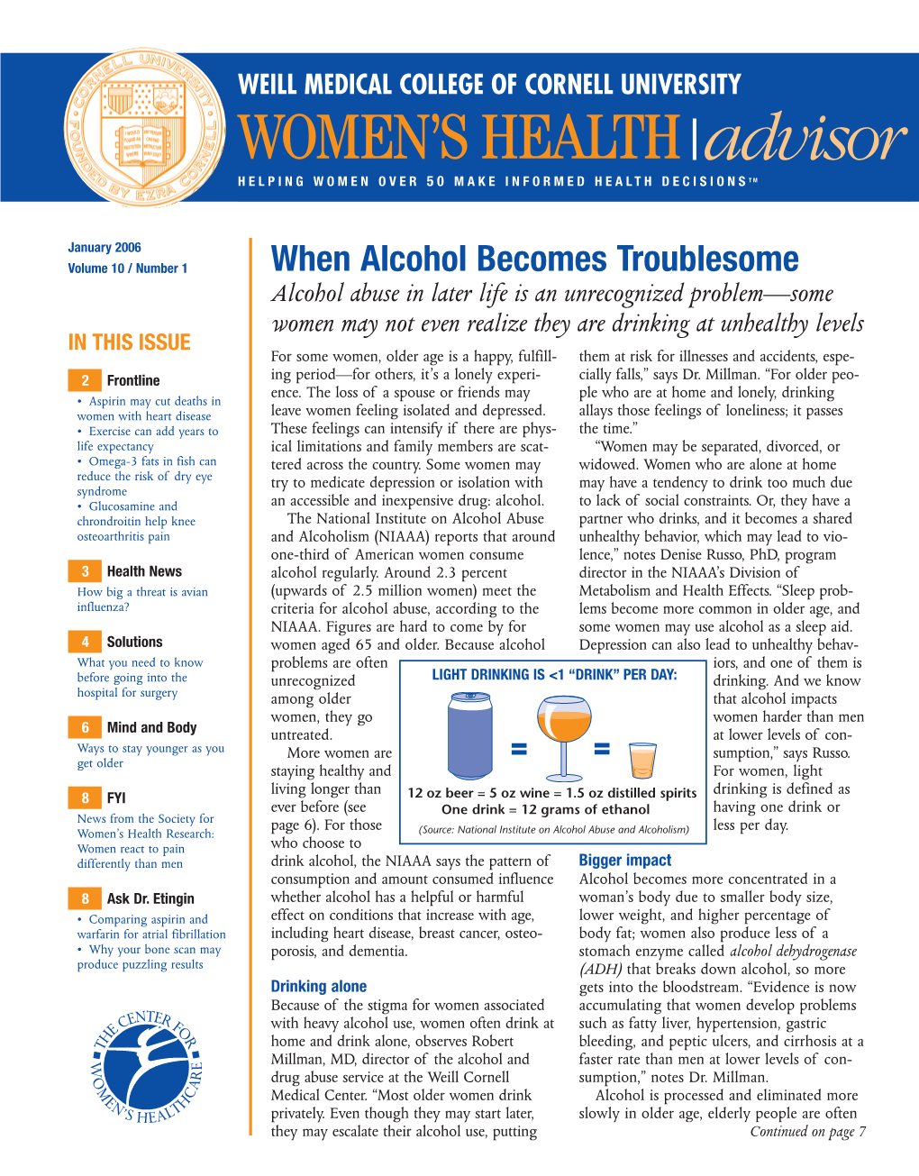 Women's Health Advisor, Jan 2006