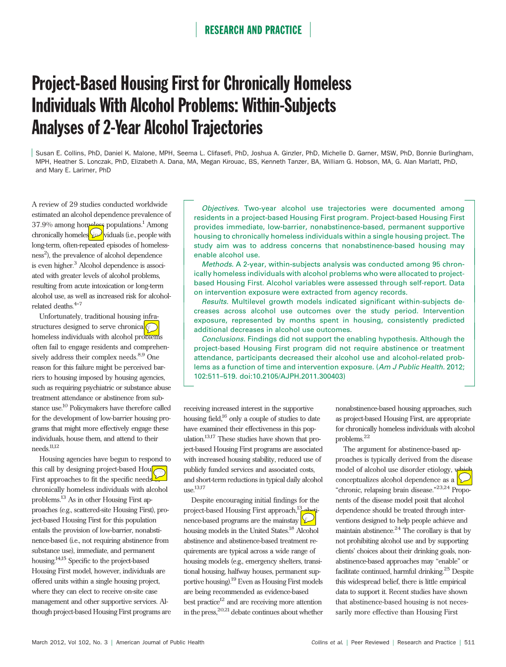 Within-Subjects Analyses of 2-Year Alcohol Trajectories