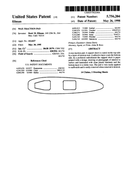 United States Patent 19 11 Patent Number: 5,756.204 Ellman 45 Date of Patent: May 26, 1998