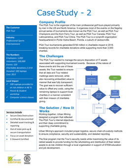 Case Study 2: PGA Tour