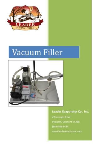 Vacuum Filler