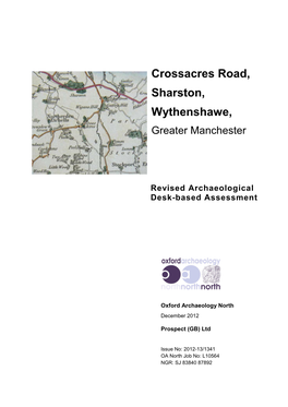 Crossacres Road, Sharston, Wythenshawe, Greater Manchester
