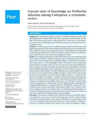 Current State of Knowledge on Wolbachia Infection Among Coleoptera: a Systematic Review