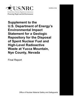 Environmental Impact Statement Supplement