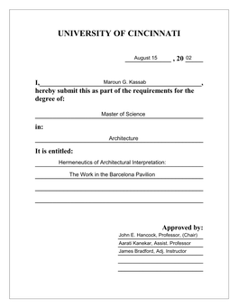 Committee Approval Form