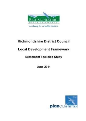 Richmondshire District Council Local Development Framework