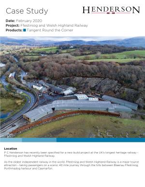 Welsh Highland Railway Products: Tangent Round the Corner