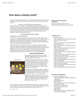 How Does a Battery Work? 3/14/20, 10�04 AM
