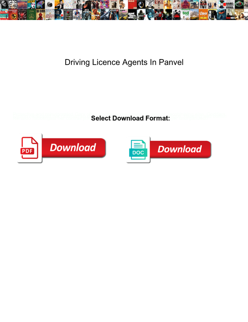 Driving Licence Agents in Panvel