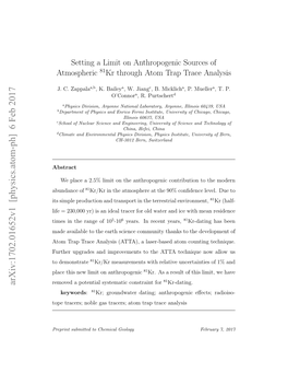 Setting a Limit on Anthropogenic Sources of Atmospheric 81Kr Through Atom Trap Trace Analysis