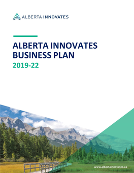 Alberta Innovates Business Plan 2019-22